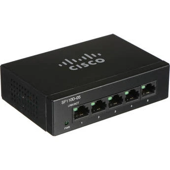 SF110D-05 Switch 5 Port Desktop 10/100 / SF110D-05 ; Ports, 5 x 10/100 (PoE)
