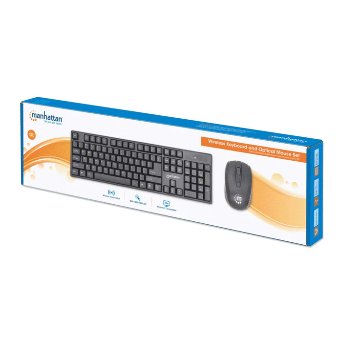Manhattan 178990 Wireless Keyboard and Optical Mouse
