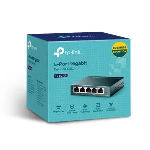 TL-SG105 5-Port 10/100/1000Mbps Desktop Switch Plug and play, no configuration needed
