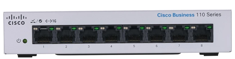 CBS110-8T-D Unmanaged Switch | 8 Port GE | Desktop | Ext PS | Limited Lifetime