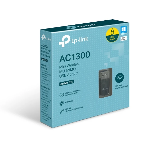 Archer T3U AC1300 Mini Wireless MU-MIMO USB Adapter