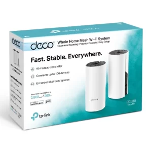 Deco M4(2-pack) AC1200 Whole Home Mesh Wi-Fi System
