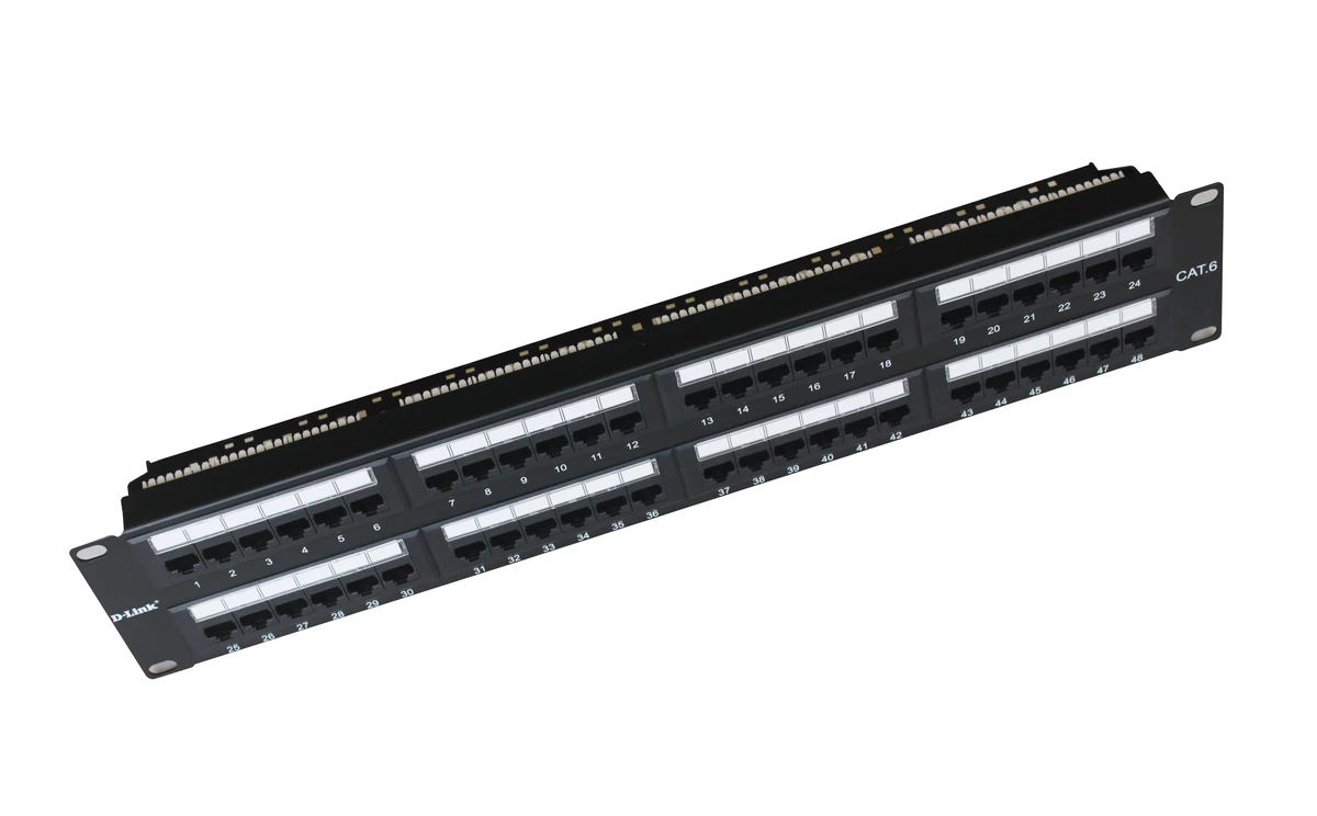 NPP-C61BLKXX1 Cat6 UTP Fully Loaded Patch Panel