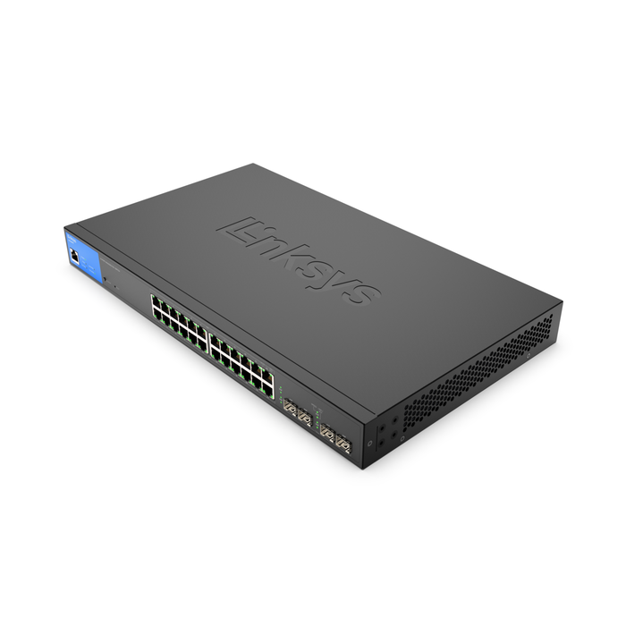 LGS328PC 24-Port Managed Gigabit PoE+ Switch 250W with 4 1G SFP Uplinks TAA Compliant 