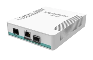 CRS106-1C-5S Smart Switch, 5x SFP cages, 1x Combo port (SFP or Gigabit Ethernet)