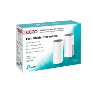 Deco E4(2-Pack) AC1200 Whole Home Mesh Wi-Fi System