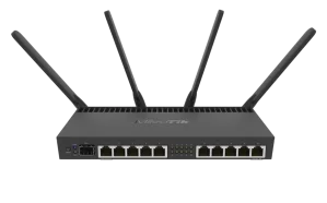 RB4011iGS+5HacQ2HnD-IN Powerful 10x Gigabit port router with a Quad-core 1.4Ghz CPU
