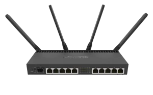 RB4011iGS+5HacQ2HnD-IN Powerful 10x Gigabit port router with a Quad-core 1.4Ghz CPU