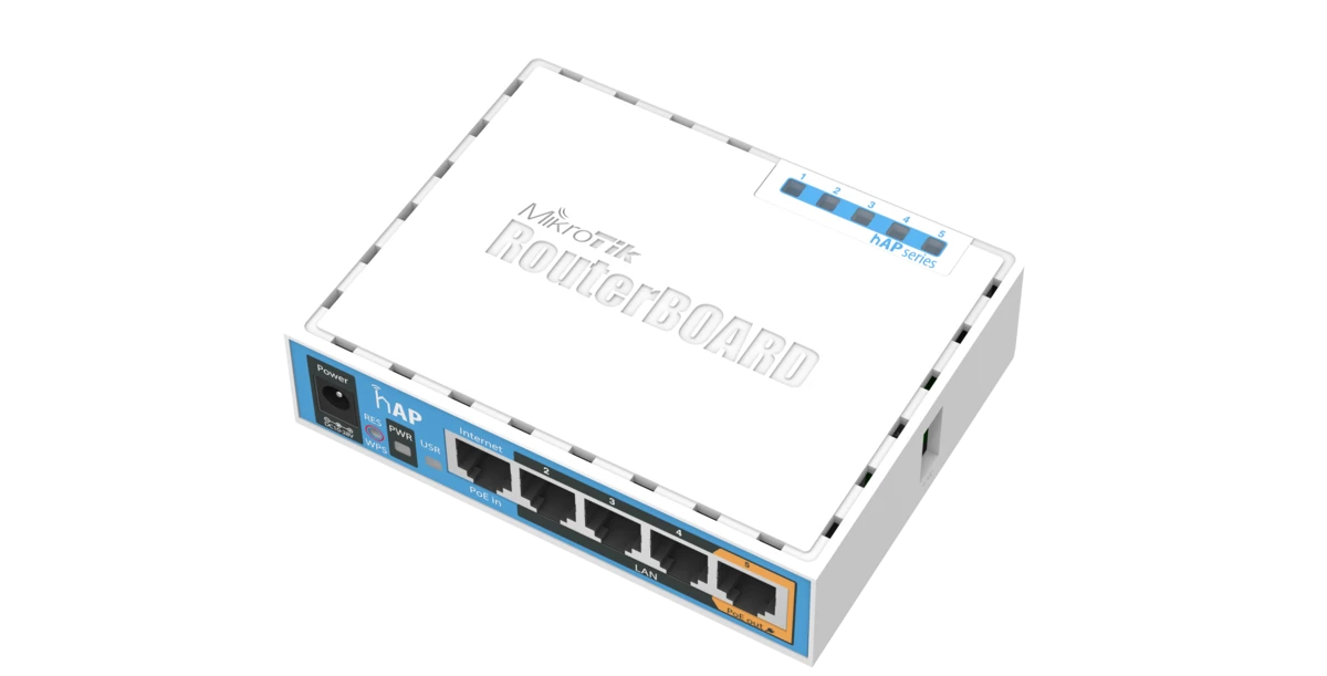 RB951Ui-2nD Access Point 2.4GHz AP, Five Ethernet ports, PoE-out on port 5, USB for 3G/4G support