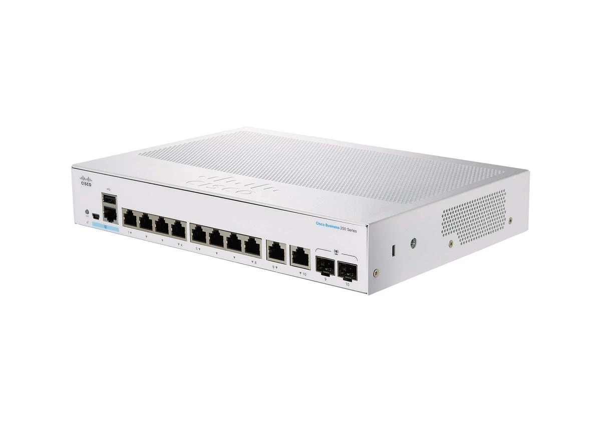 CBS350-8P-2G Managed Switch 8 Port GE PoE 2x1G Combo Limited Lifetime Protection