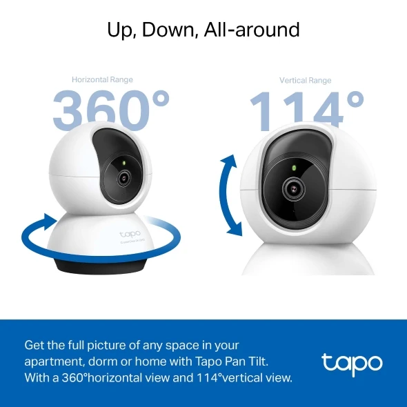 Tapo C220 Pan/Tilt AI Home Security Wi-Fi Camera High-Quality Video Recording