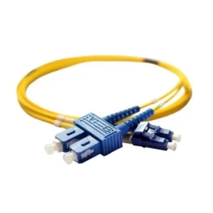 32603 Patch cord fibre optic OS2 singlemode 9/125μm SC/LC duplex 1m