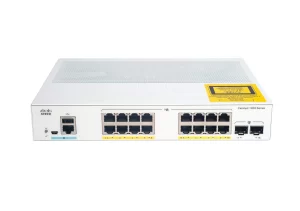 C1000-16T-E-2G-L Network Switch, 16 Gigabit Ethernet Ports, 2 1G SFP Uplink Ports