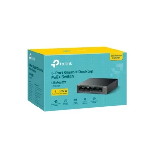 LS105GP 5-Port Gigabit Desktop Switch with 4-Port PoE+