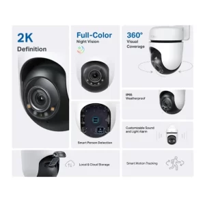 Tapo TC41 Outdoor Pan/Tilt Security WiFi Camera Full-Colour Night Vision