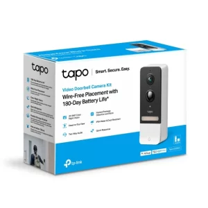 Tapo D230S1 Smart Battery Video Doorbell 2K 5MP Live View, Color Night Vision