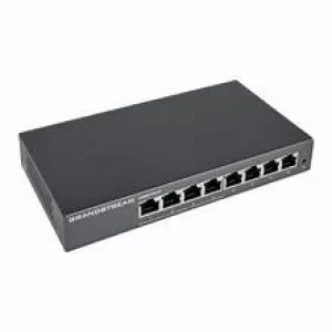 GWN7701P Unmanaged Switch 8x GbE RJ45, 4x PoE 802.3 af/at, 53.5V/1.22A PSU Broadcast/Multicast/Unicast Storm Control 