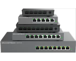 GWN7701PA Unmanaged Switch 8x GbE RJ45, 4x PoE 802.3 af/at, 53.5V/1.22A PSU Broadcast/Multicast/Unicast Storm Control