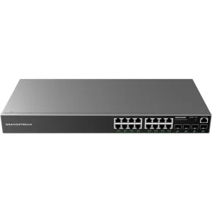 GWN7802P Managed Switch Provides quaternary binding of IP, MAC, VLAN & port; ARP Inspection, IP Source Guard, DoS protection