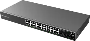 GWN7803P Managed Switch Provides quaternary binding of IP, MAC, VLAN & port; ARP Inspection, IP Source Guard, DoS protection