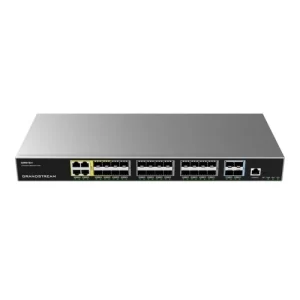 GWN7831 Aggregation Switch Embedded controller to manage switch; GWN.Cloud and GWN Manager, Grandstream’s cloud