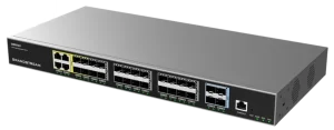 GWN7831 Aggregation Switch Embedded controller to manage switch; GWN.Cloud and GWN Manager, Grandstream’s cloud