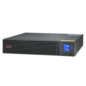 SRV3KRIRK Easy UPS On-Line, 3kVA/2400W, Rackmount 2U, 230V, 6x IEC C13 + 1x IEC C19 outlets, Intelligent Card Slot, LCD, W/O rail kit