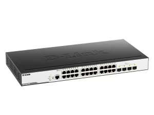 DGS-3000-28X 24 10/100/1000Base-T ports + 4 10GBase-X SFP+ ports L2 Managed Switch