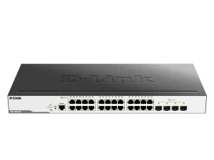 DGS-3000-28X 24 10/100/1000Base-T ports + 4 10GBase-X SFP+ ports L2 Managed Switch