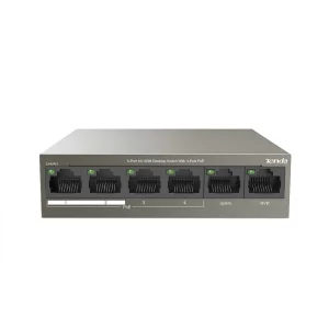 TEF1106P-4-63W  6-Port 10/100M Desktop Switch with 4-Port PoE with 2 uplink ports