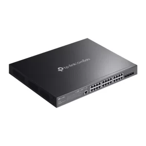 Omada 28-Port Gigabit L2+ Managed Switch with 24-Port PoE+ VLAN, ACL, QoS, IGMP Snooping, OAM, and DDM