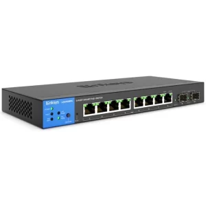 LGS310C is a TAA Compliant, eight-port Managed Gigabit Ethernet Switch with two 1 Gbps SFP Uplinks